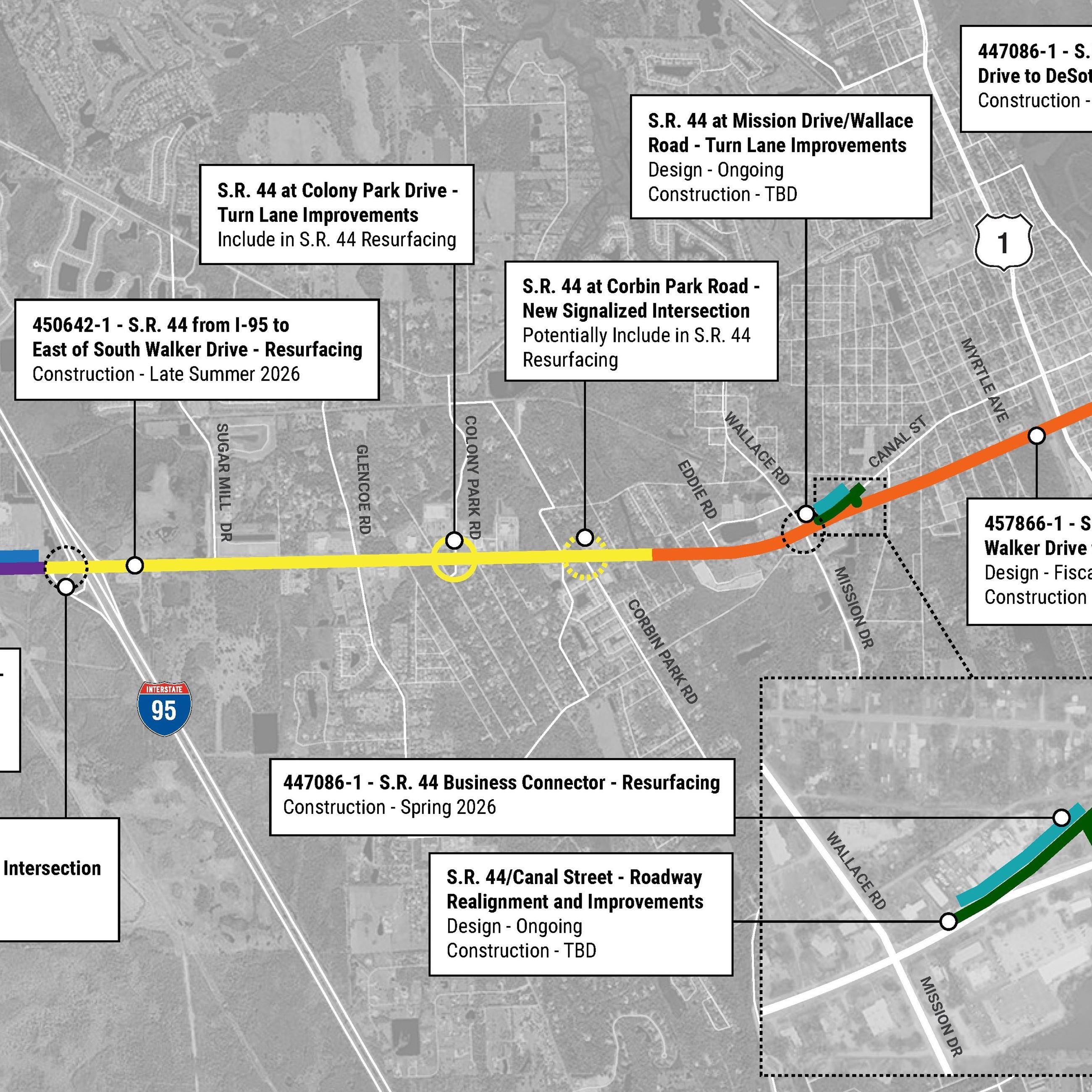 See future FDOT projects coming to State Road 44 now through 2030 ...